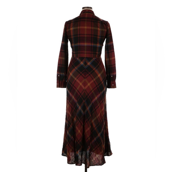 Polo Ralph Lauren Tartan Plaid Wool Shirtdress - Picture 8 of 10